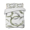 thumbnail image 2 of Sage Green Grey Twin Size Down Alternative Comforter,Lightweight Comforter Quilt Bedding Set with Pillow Shams Geometric Circle Modern Abstract Simple Art Bed Comforter Duvet Insert 68"x86", 2 of 7