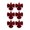 Multicolor, variant on Tree Ribbon Knot Ornaments Plush-Look Display Set of 6 Christmas Decoration Accents for Mantels Centerpieces Entry Areas by ZAXLVG