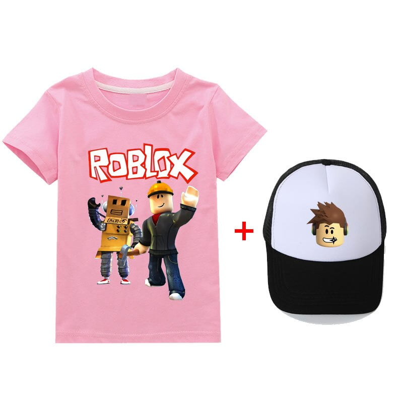 Camiseta de manga corta Roblox de dos piezas para ninos y ninas juego de sombrero traje de ocio bidimensional periferico el mejor regalo de cumpleanos Walmart en linea