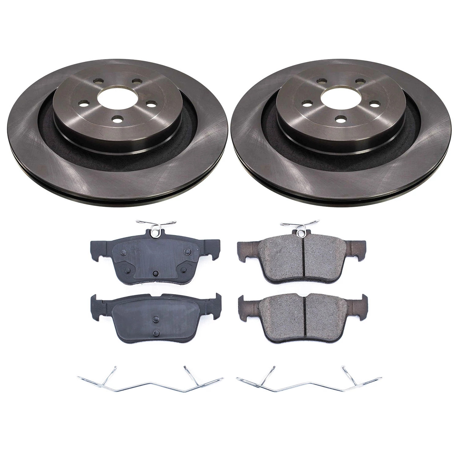 PowerStop Rear Stock Replacement Brake Pad and Rotor Kit Fits: FORD LINCOLN Select Models KOE9211