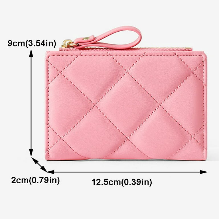 Qwzndzgr Colorful Women PU Leather Card Holder Wallet Fashion Small Purse Diamond Pattern Short Change Pouch Coin Purse Student Wallets, Adult Unisex
