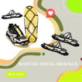 thumbnail image 4 of Yuarrent 2 piezas de agarre para zapatos de nieve y hielo para caminar al aire libre, escalada en roca, tachuelas antideslizantes, tacos Pescar, 4 of 6