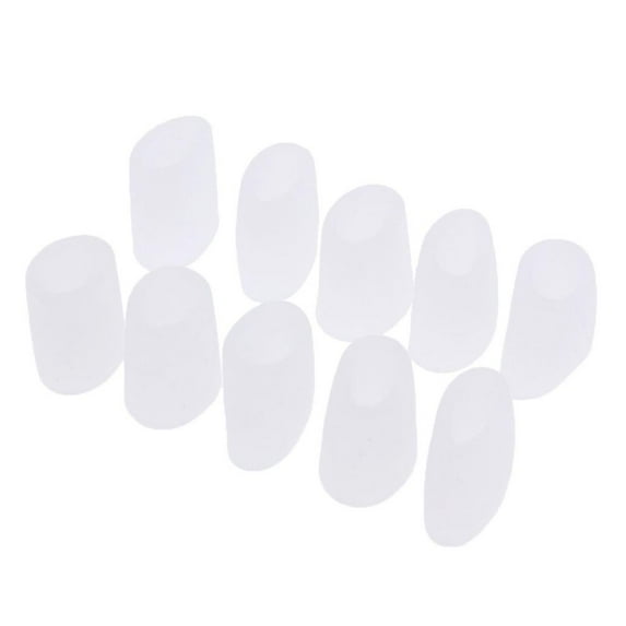 5 Pairs Of Premium Toe Caps Toe Pad Toe Pad To Blistering And Calluses, - White, as described