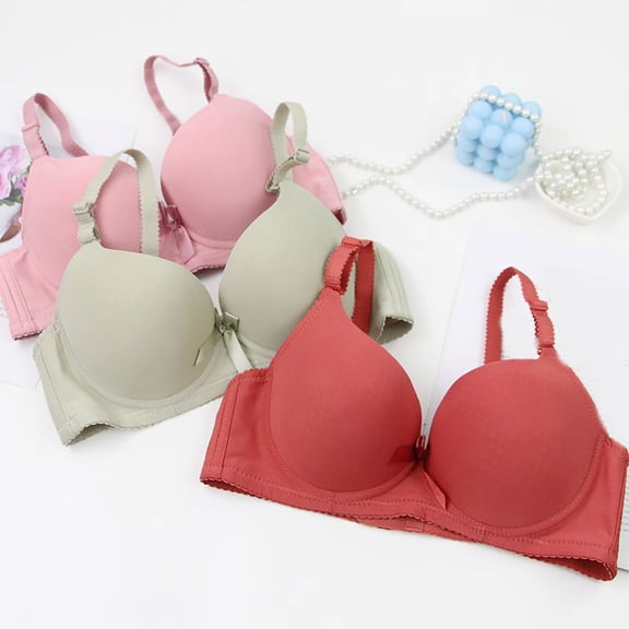EaskTriop Underwire Bras for Women Full Coverage T-Shirt Bra Seamless Smoothing Comfort Padded Supportive Everyday Push Up Bra