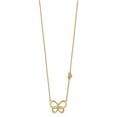 thumbnail image 2 of Primal Gold 14 Karat Yellow Gold Diamond Butterfly 18-inch Necklace, 2 of 4