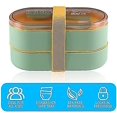 thumbnail image 2 of Japanese Bento Box Adult Lunch Box,stackable 3 Layer Bento Box With Sauce Container, 2 of 5
