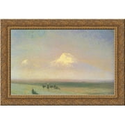 The mountain Ararat 24x20 Gold Ornate Wood Framed Canvas Art by Aivazovsky, Ivan