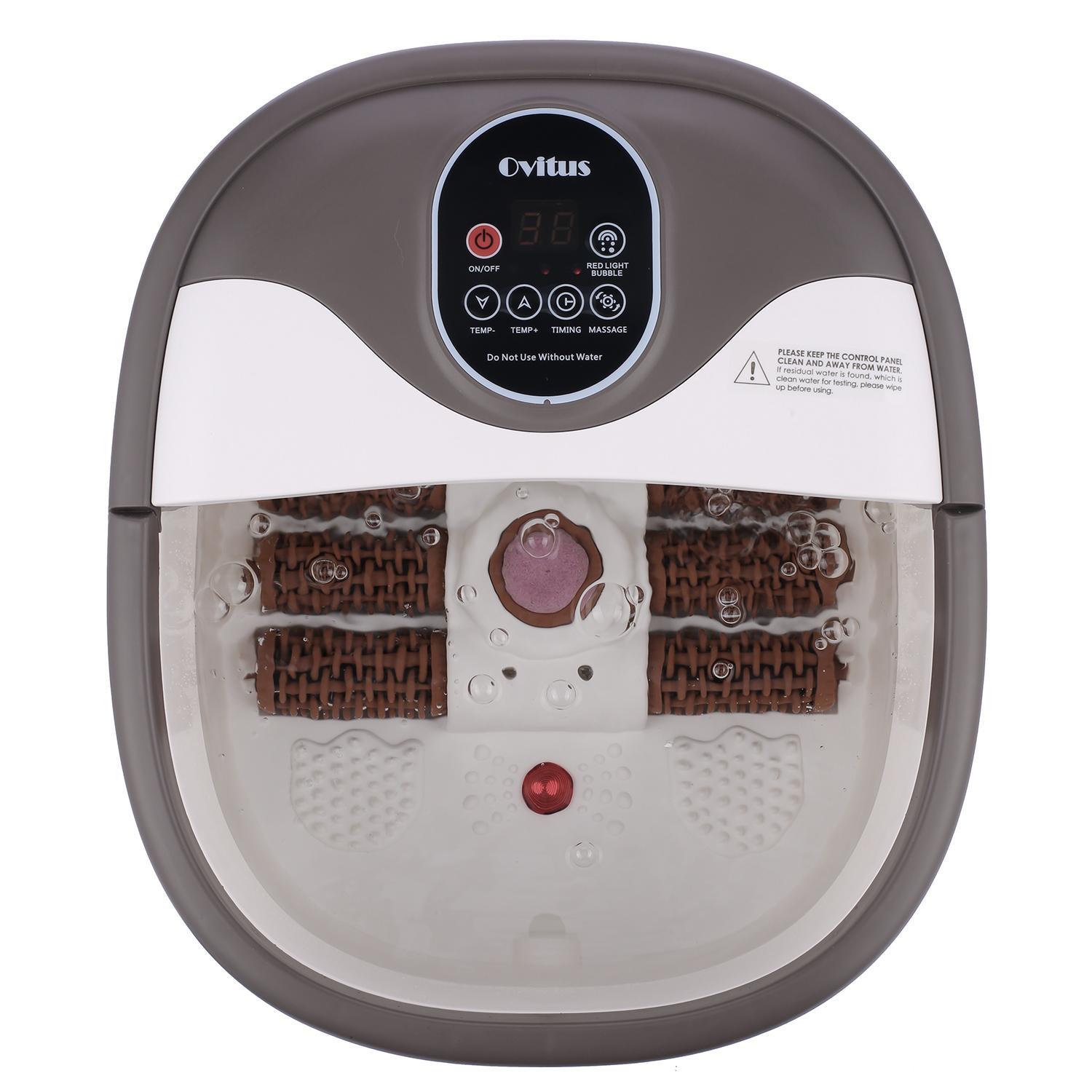 Portable Foot Spa Bath Massager Bubble Heat LCD Display Electric Feet