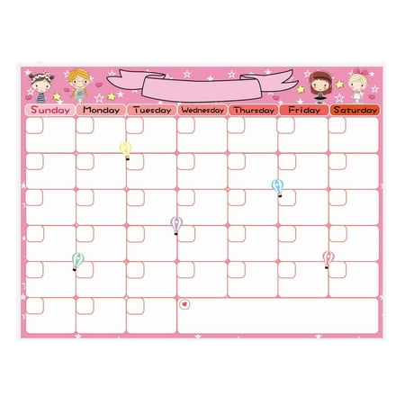 

XEOVHV Whiteboard Magnetic Calendars For Refrigerator Family Notepad Daily Planner Save on Promotional Products