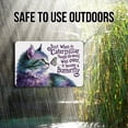 thumbnail image 4 of Whimsical "Just When the Caterpillar Thought the World Was Over" Cat and Butterfly Metal Sign- Vibrant Wall Art with Inspirational Message, 4 of 4