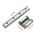thumbnail image 3 of Linear Rail Block, 1pc Linear Guide Rail Shaft Rod Linear Guide Actuator LML12B Miniature Linear Slide Guide 12mm Width Carriage, Slide Rails, 3 of 8