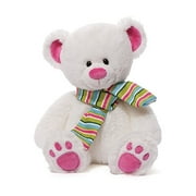 Gund Slopes Bear 12" Plush Stuffed Animal, White/Pink