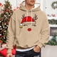 thumbnail image 1 of MHFRRA Sudadera con Capucha para Parejas, Divertida y A Juego, de Manga Larga, Estilo Informal y Deportivo Marrón, 1 of 5
