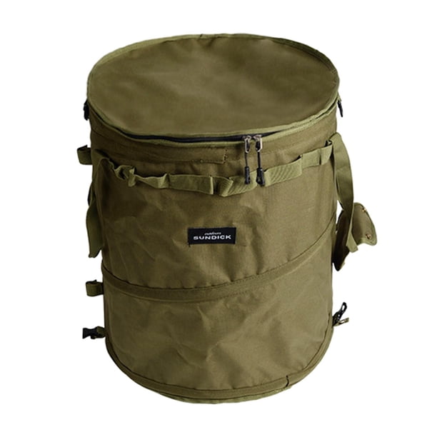 Bote de basura para acampar Cesta de ropa sucia plegable portátil para picnic en el jardín Verde 41cmx47cm Sharpla bote de basura al aire libre