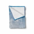 thumbnail image 2 of Ocean Soft Flannel Fleece Blanket, Sail Boats Sea Regatta Race Sports Panoramic View Seascape Summer Sky Photo, Cozy Plush for Indoor and Outdoor Use, 50" x 70", Pale Blue and White, by Ambesonne, 2 of 6