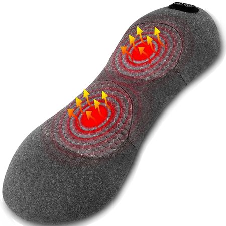 Lower Back Massager 3-in-1 Lumbar Support Pillow with Heat & Massage Ergonomic Memory-Foam Smart Air-Lift Inflation with Adjustable Intensity Timer