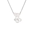 thumbnail image 2 of Delight Jewelry Silvertone Lamb Silhouette Silvertone Dream Big Pendant Necklace, 25", 2 of 4