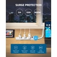 thumbnail image 4 of Protector contra sobretensiones Power Strip DEWENWILS de 6 salidas y 6 pies con cable, 4 of 7
