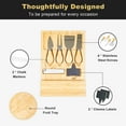 thumbnail image 4 of Bamboo Cheese Board Set, Large Charcuterie Board Set, 4 of 7