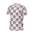 thumbnail image 6 of Wukai Gnomes and Hearts Print Men's Short-Sleeved Mesh T-Shirt,Quick-Dry Short Sleeve Workout T-Shirt-Small, 6 of 8
