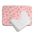 thumbnail image 6 of Honeii Fox Pattern Bathroom Anti-Skid Pad Bathroom Mat Vintage Seamless Pattern Not-Slip Toilet Rug Set, 6 of 6