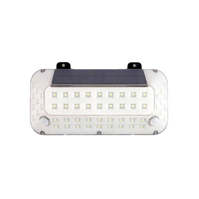 Inteprter Luz solar de pared de PVC, recargable, a prueba de polvo, con detección de movimiento, 500lm, 3 engranajes, ajustable, lámpara de camino de Iluminación y accesorios Inteprter HA073739-01