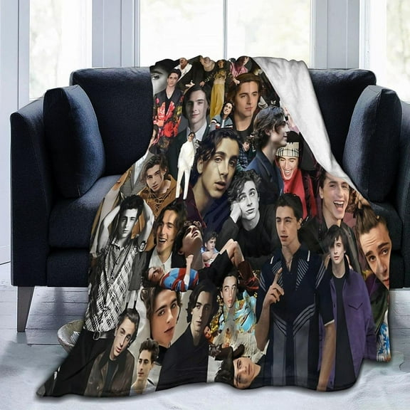 Blanket Timothee Chalamet Ultra-Soft Micro Fleece Wollen Blankets Throw Blankets Carpet Gift for Home Decoration,Decor Sofa,Office,Dormitory Bed car Camp Couch All Seasons