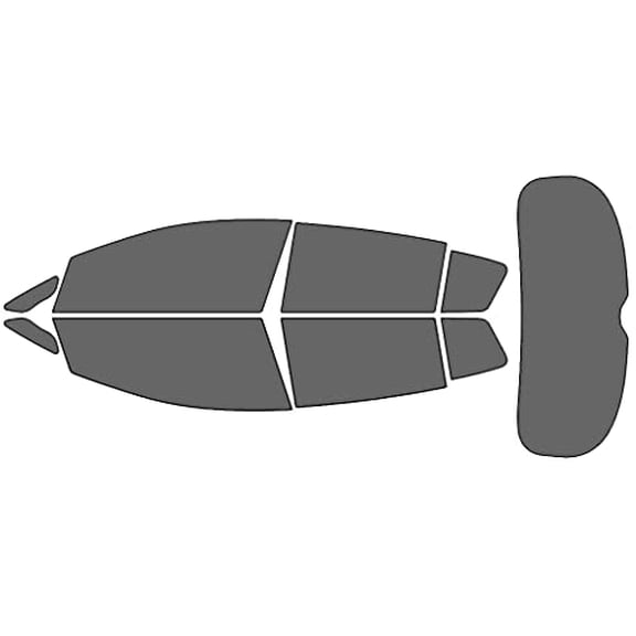 Rvinyl Window Tint Kit Compatible with Kia Forte 2014-2018 (Hatchback) - Complete Precut Kit - 35%