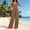 Khaki, variant on 2026 Wide Leg Jumpsuits for Women, Comfortable Overalls Wide Leg Cargo Pant Romper Fashion Summer Work Vacation Playsuits Black L