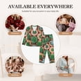 thumbnail image 4 of Uemuo Cactus 4 Pattern Womens Pajama Sets,PJ Set for Women,Pajamas for Women Logo,Long Sleeve Pajama Set for Women,Soft Long Sleeve Top With Pants-XX-Large, 4 of 9