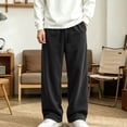 thumbnail image 5 of LEKWK Boys Corduroy Sweatpants Teen Baggy Drawstring Wide Leg Trousers with Pockets Elastic Waist Lounge Track Pants Fall Winter Workout Fashion Clothing 5-15Y, 5 of 9