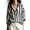 Navy, variant on Rexolia Women's Striped Button Down Shirt Regular Fit Long Sleeve Business Casual Black L