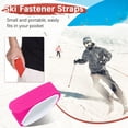 thumbnail image 4 of Uxcell Sangles de Fixation pour Ski [4 Pcs] - Accessoires de Sports d'Hiver avec Coussin Protecteur - [Rose Rouge], 4 of 7