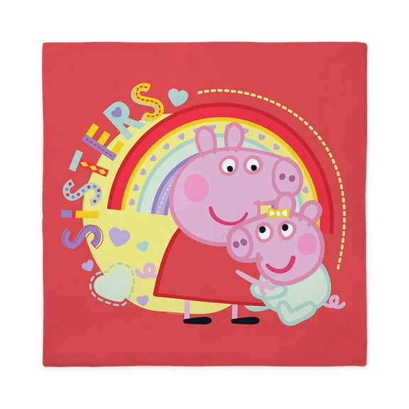 CafePress - Peppa Pig: Sisters - Queen Duvet