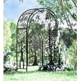 thumbnail image 2 of Plow & Hearth Metal Tree of Life Arched Garden Arbor with Gate, 2 of 7