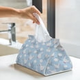 thumbnail image 6 of Pofeuu Cute Goose On A Blue Sky Print Tissue Box Cover, Modern Decorative PU Leather Rectangular Tissue Box Case Organizer Holder for Vanity Countertop, Night Stands, Livingroom, 6 of 7