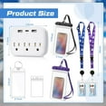 thumbnail image 2 of Papapt 9Pcs Cruise Accessories Kit Includes 4 Pcs Carnival Cruise Luggage Tags with Metal Loop 2 Pcs Cruise Lanyards for Ship Cards 2 Pcs Waterproof Phone Pouch and a Cruise Power Strip (Cute Color), 2 of 7