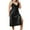 Black, variant on Women's Plus Size Long Slip Dress Nightgowns Sexy Lingerie Adjustable Strap Maxi Dress Silky Gown V Neck Sleep Dress