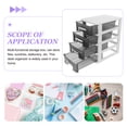 thumbnail image 3 of DEEPCRAFF Multi Layer Storage Cabinet Plastic Furniture with Modular Drawer Design for Office Use, 3 of 7