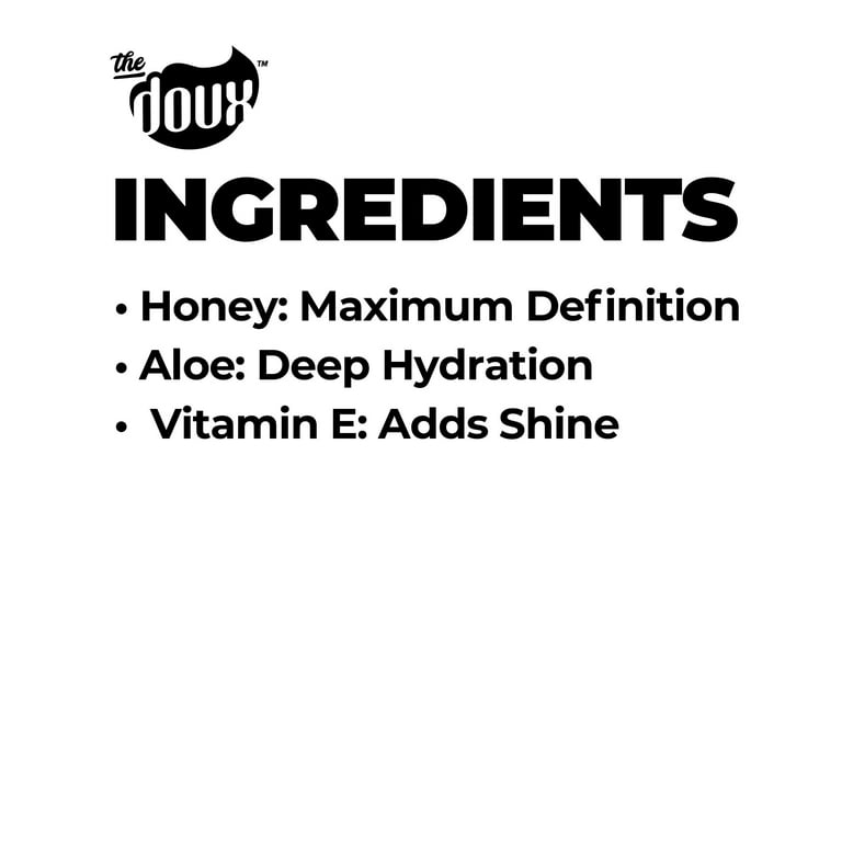 The Doux Bee Girl Honey Curl Custard 16 oz, Moisturizing, Female