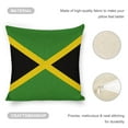 thumbnail image 4 of Jamaica Flag Linen Throw Pillow Covers Decorative Pillow Cases 18x18 inch Cushion Case Set of 4 Couch Pillows Cover for Sofa Bedroom Living Room Car, 4 of 8