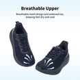 thumbnail image 5 of FefiYo Plantar Fasciitis Walking Sneakers, Wide Toe Box with Arch and Orthotic Support Black US 6, 5 of 7