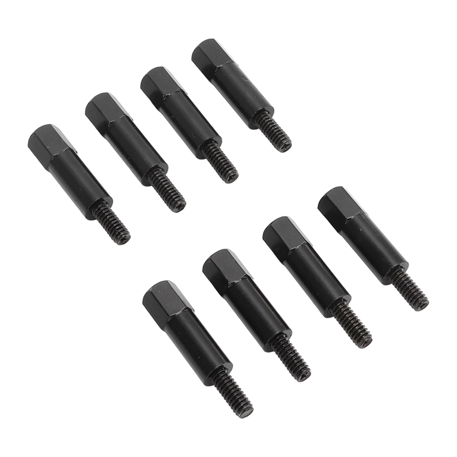 Valve Cover Studs Nut, Black Metal Wearproof 8pcs Valve Cover Kit For