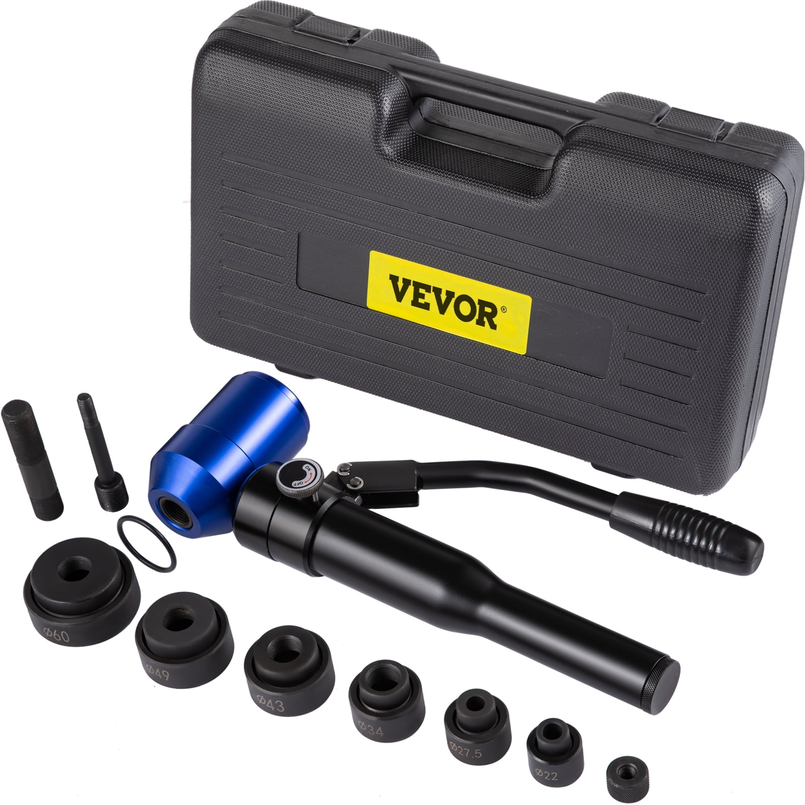 VEVOR Hydraulic Knockout Punch Set, 98KN(10 T) Knockout Hole Punch
