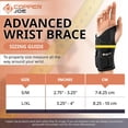 thumbnail image 2 of Copper Joe Wrist Brace for Carpal Tunnel Relief – Copper Infused Wrist Splint & Hand Brace for Tendonitis, Arthritis, Day & Night Support, Men & Women, 2 of 5