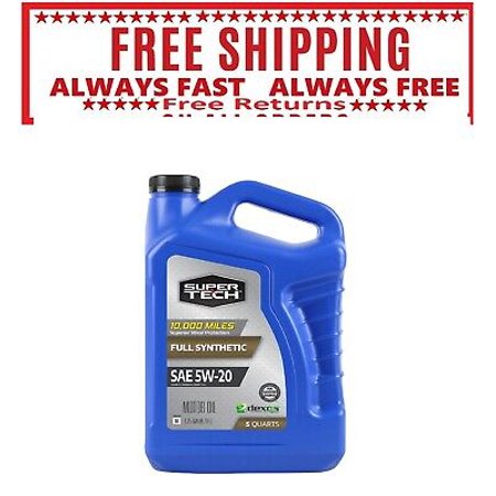 Super Tech Full Synthetic SAE 5W-20 Motor Oil 5 Quarts