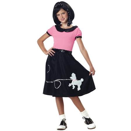 50s Hop with Poodle Skirt Child Costume
