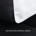 thumbnail image 6 of Aisbo Black/White Full Size Comforter Set,3-Pieces Reversible Comforter Set Soft and Lightweight,All Season Down Alternative Bed Comforter with 2 Pillow Shams, 6 of 7