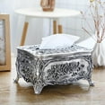 thumbnail image 3 of Elegant Tissue Box Holder Organizer Napkin Dispenser for Office covers rectangular Plastic Restaurant Home Tin, 3 of 8