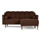 thumbnail image 2 of Sala Modular Sofá Cama Reversible Makora Velvet Chocolate Modelo Novella, 2 of 9
